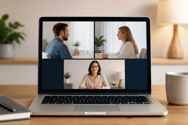 Image of online shuttle mediation Romsey