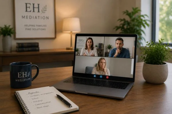 child access mediation Romsey online meeting.