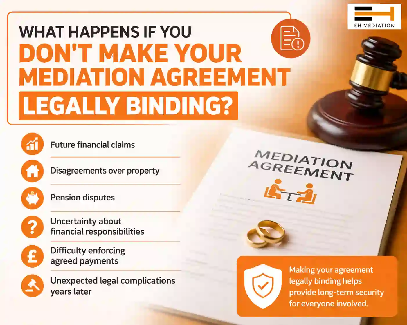 What Happens If You Don't Make Your Mediation Agreement Legally Binding Romsey?